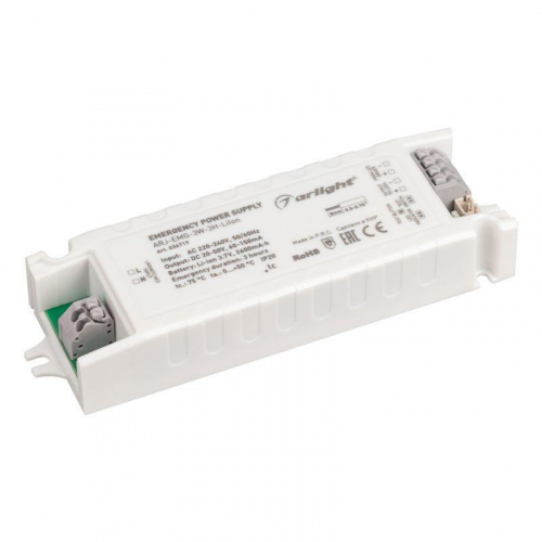 Блок аварийного питания ARJ-EMG-3W-3H-LiIon IP20 пластик Arlight 036719