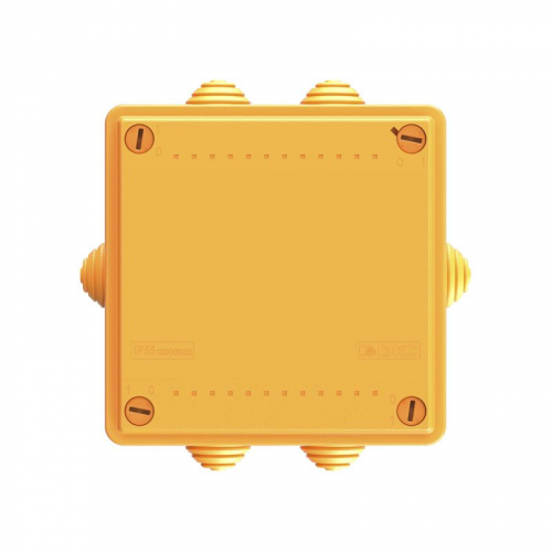 Коробка ответвительная FS 100х100х50мм IP55 4п 450В 6А 4кв.мм с кабельными вводами и клеммниками пластик. DKC FSB11404 фото 4