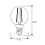 Лампа светодиодная филаментная LED12-G45-FL/830/E14 12Вт шар прозрачная 3000К тепл. бел. E14 207-244В Camelion 13712