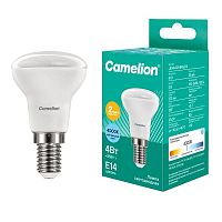 Лампа светодиодная LED4-R39/845/E14 4Вт рефлектор матовая 4500К бел. E14 150-265В Camelion 13354