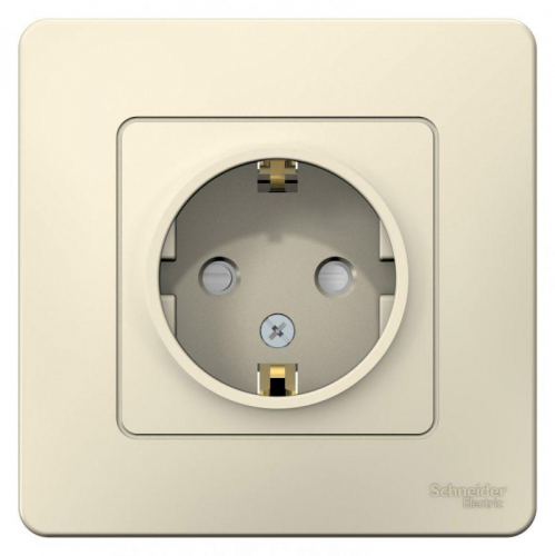 Розетка 1-м СП Blanca 16А IP20 250В с заземл. защ. шторки молоч. SE BLNRS001112 фото 3 Розетка 1-м СП Blanca 16А IP20 250В с заземл. защ. шторки молоч. SE BLNRS001112 фото 3