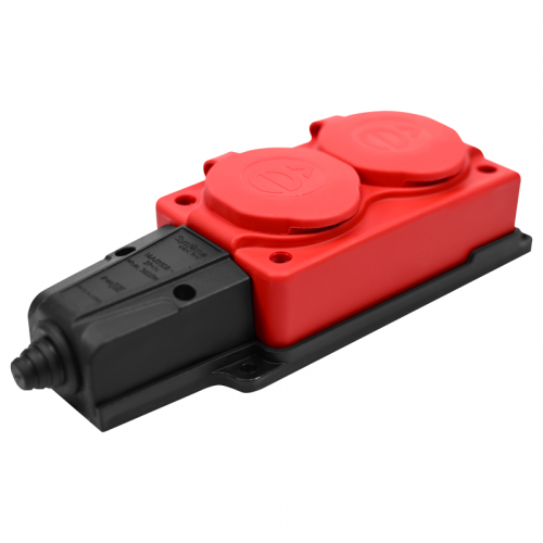 Колодка удлинителя 2-м 16А IP44 MultiSet 2P+E 250В каучук красн. SE MST4122RD фото 3 Колодка удлинителя 2-м 16А IP44 MultiSet 2P+E 250В каучук красн. SE MST4122RD фото 3
