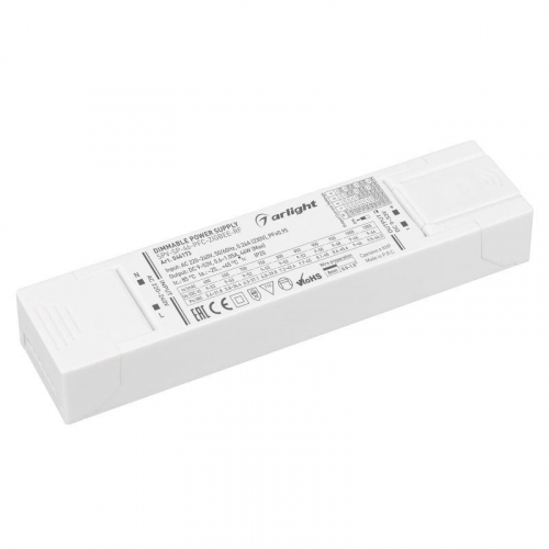 Блок питания SPV-SP-46-PFC-ZIGBEE-RF (46Вт 9-53В 0.6-1.05А 2.4ГГц) IP20 пластик Arlight 046173 Блок питания SPV-SP-46-PFC-ZIGBEE-RF (46Вт 9-53В 0.6-1.05А 2.4ГГц) IP20 пластик Arlight 046173