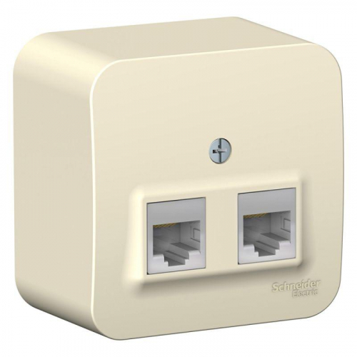 Розетка компьютерная 2-м ОП Blanca RJ45 кат.5E с изолир. пластиной молочн. SE BLNIA045452 Розетка компьютерная 2-м ОП Blanca RJ45 кат.5E с изолир. пластиной молочн. SE BLNIA045452