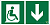 Знак безопасности BL-3015B.E70"Указ. двери эвакуац. выхода (прав.) для МГН" Белый свет a18352