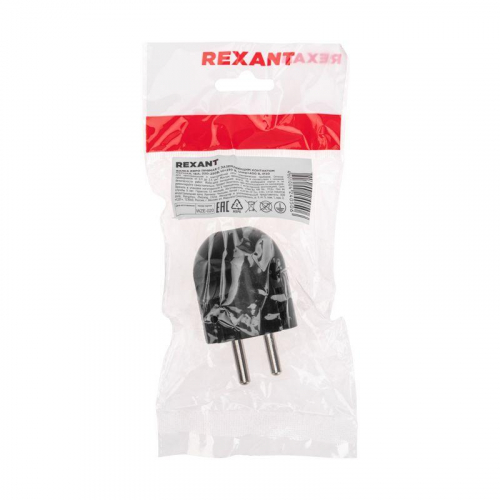 Вилка Евро прямая с з/к 16А черн. Rexant 11-8950 фото 5 Вилка Евро прямая с з/к 16А черн. Rexant 11-8950 фото 5
