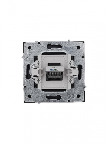 Розетка телефонная евро СП ZIMA IP20 черн. бархат LEZARD 704-4288-137 фото 3