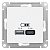Розетка USB AtlasDesign тип A+C 5В/2.4А 2х5В/1.2А механизм лотос SE ATN001339