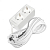 Удлинитель 2х7м с заземл. 16А IP20 3.5кВт ПВС 3х1 бел. DOMTOK 2388