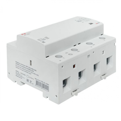 Контактор модульный КМ 125А 2NO+2NC 230В AC (6 мод.) AVERES EKF km-av-6-125-22-230V фото 9 Контактор модульный КМ 125А 2NO+2NC 230В AC (6 мод.) AVERES EKF km-av-6-125-22-230V фото 9