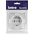 Розетка 1-м СП Accent 6-202-03 16А IP20 250В 2P+E Schuko алюм. Intro Б0063686