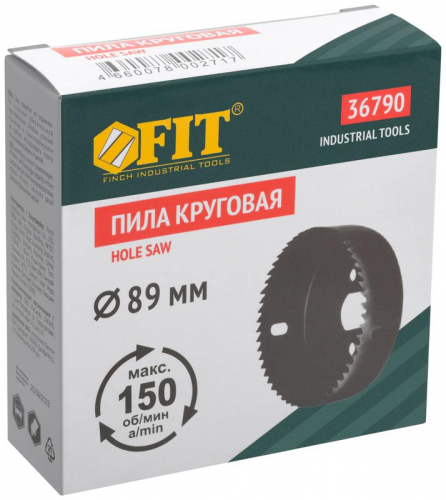 Пила круговая инструментальная сталь 89мм FIT 36790 фото 3