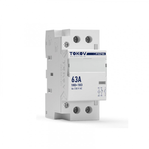 Контактор модульный 36мм 63А 230В АС 1НО 1НЗ PRIZMA TOKOV ELECTRIC TKE-PZ-MC-2-63-230-11 Контактор модульный 36мм 63А 230В АС 1НО 1НЗ PRIZMA TOKOV ELECTRIC TKE-PZ-MC-2-63-230-11