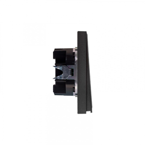 Переключатель проходной 2-кл. СП STRONG 10А графит Kranz KR-78-0709-6 фото 4