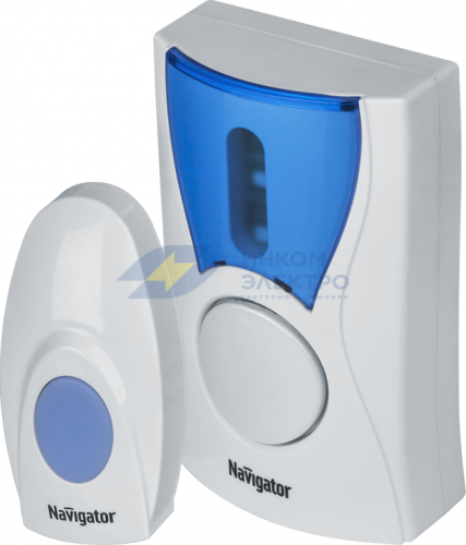 Звонок беспроводной 61 268 NDB-A-DC02-1V1-WH Navigator 61268 Звонок беспроводной 61 268 NDB-A-DC02-1V1-WH Navigator 61268
