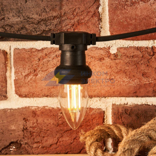 Лампа филаментная Свеча CN35 7.5Вт 600лм 2700К E27 диммируемая прозр. колба Rexant 604-089 фото 3