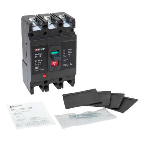 Выключатель автоматический 3п 63А 18кА LS125 ProPact EKF mccb-125-18-3-63-ls фото 2 Выключатель автоматический 3п 63А 18кА LS125 ProPact EKF mccb-125-18-3-63-ls фото 2