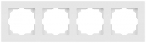 Рамка 4-м СП Accent 6-504-01М бел. матов. Intro Б0063759