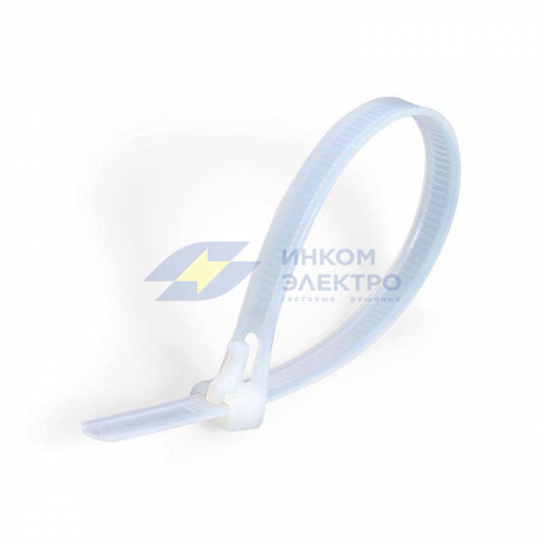 Хомут кабельный КСР 7.5х200 нейл. бел. (уп.100шт) Fortisflex 56183