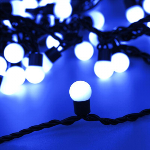 Гирлянда светодиодная ARD-BALL-CLASSIC-D17.5-10000-BLACK-100LED BLUE (230В 7Вт) (IP65) Ardecoled 025582 Гирлянда светодиодная ARD-BALL-CLASSIC-D17.5-10000-BLACK-100LED BLUE (230В 7Вт) (IP65) Ardecoled 025582