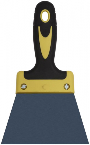 Шпатель фасадный "Мастер" пружинная колоризованная сталь двухкомпонентн. ручка плоский 125мм FIT 06460
