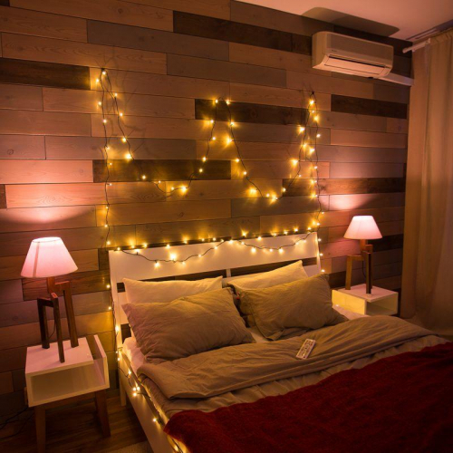 Гирлянда светодиодная "Твинкл Лайт" 10м 80LED тепл. бел. 5.7Вт 220-240В IP20 с контроллером 8 режимов провод ПВХ темн. зел. Neon-Night 303-046 фото 2