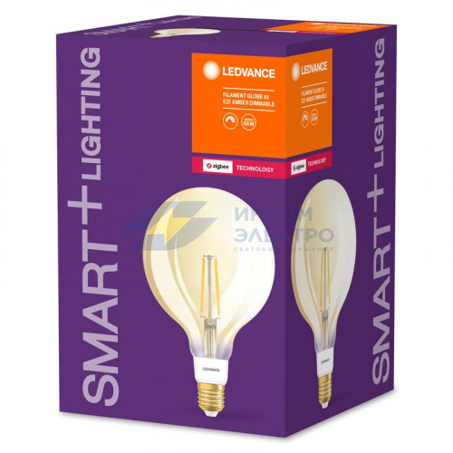 Лампа светодиодная SMART+ Filament Globe Dimmable 55 6Вт E27 LEDVANCE 4058075528215 фото 2