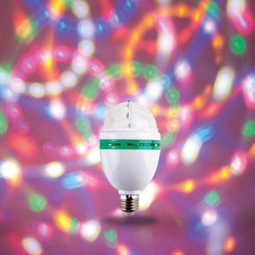Лампа светодиодная "Диско" 6Вт 3LED RGB E27 230В IP20 80х80х195мм Neon-Night 601-253 фото 2 Лампа светодиодная "Диско" 6Вт 3LED RGB E27 230В IP20 80х80х195мм Neon-Night 601-253 фото 2