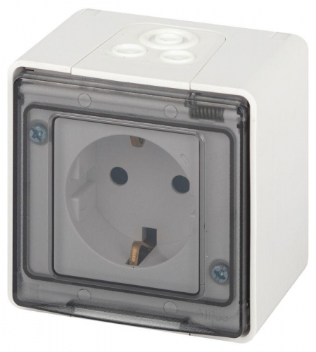 Розетка Эксперт 11-2501-01 2P+E IP55 16А-250В ОУ бел. Эра Б0063294 Розетка Эксперт 11-2501-01 2P+E IP55 16А-250В ОУ бел. Эра Б0063294