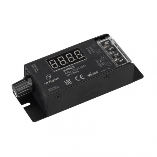 Диммер ARL-SIRIUS-DIM (12-24В 1х25А 2.4G) (IP20 металл) Arlight 029928 Диммер ARL-SIRIUS-DIM (12-24В 1х25А 2.4G) (IP20 металл) Arlight 029928