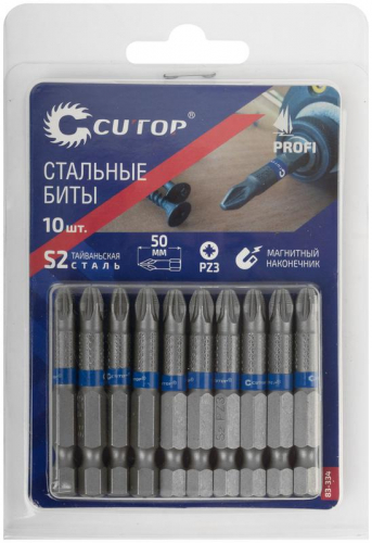 бита стальная Profi PZ3 50мм (уп.10шт) Cutop 83-334 фото 3 бита стальная Profi PZ3 50мм (уп.10шт) Cutop 83-334 фото 3