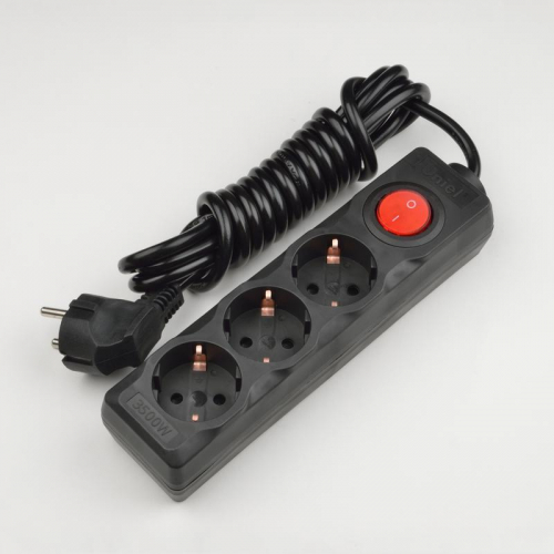 Удлинитель 3х3м с заземл. Standart S-GCD3-3B черн. Uniel UL-00003608 Удлинитель 3х3м с заземл. Standart S-GCD3-3B черн. Uniel UL-00003608