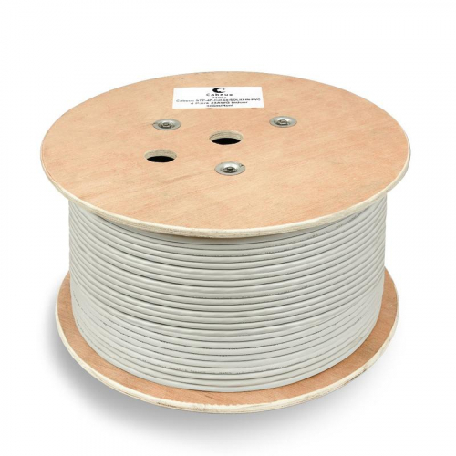Кабель витая пара SF/UTP кат.5E 4х2х24AWG patch PVC нг(А)-LS SFTP-4P-Cat.5e-PATCH-GY сер. (уп.305м) Cabeus 7260c Кабель витая пара SF/UTP кат.5E 4х2х24AWG patch PVC нг(А)-LS SFTP-4P-Cat.5e-PATCH-GY сер. (уп.305м) Cabeus 7260c