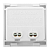 Розетка USB 2-м A+C 2.1А без индикатора бел. EKF E2MR2-21USB-10-AC