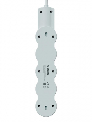 Удлинитель 4х3м с заземл. 10А IP20 USB type-Aх2 + type-C 2500Вт 220В ПВС 3х1 с выкл. бел. КОСМОС YKsm3m4g-Z-VU10А-W фото 7