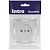 Розетка 1-м СП Accent 6-201-03 16А IP20 250В 2P алюм. Intro Б0063661