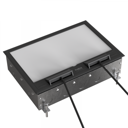 Люк MultiDesk MDK10 на 24мод. IP40 с монтажной коробкой для бетонных полов SE MDK10224 фото 5