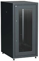 Шкаф сетевой LINEA E 24U 600х800мм стекл. передняя дверь задняя металлическая черн. ITK LE05-24U68-GM