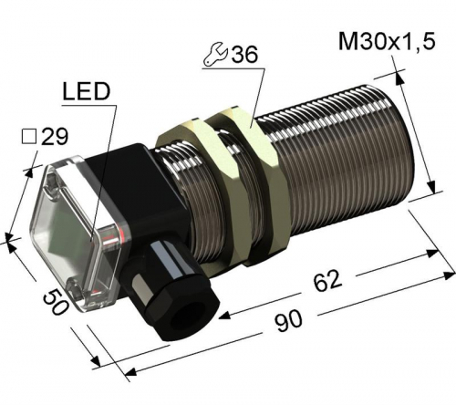 Выключатель бесконтактный PS2-30M90-10B74-B (ВБ2.30М.90.10.7.4.В) МЕГА-К A8010-80087774