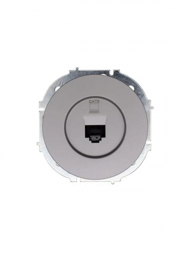 Розетка компьютерная СП OSEN RJ45 кат.6 механизм сер. матов. LEZARD 743-7488-140