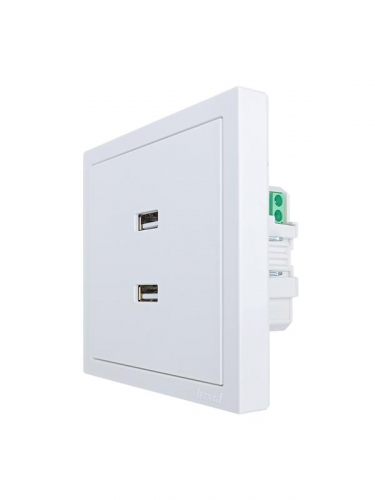 Розетка 2-мест. USB разъем СП ZIMA IP20 бел. LEZARD 704-0288-192 фото 2 Розетка 2-мест. USB разъем СП ZIMA IP20 бел. LEZARD 704-0288-192 фото 2