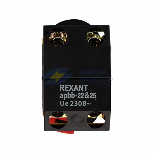 Кнопка APBB-22 &amp;amp;amp;amp;quot;Пуск-Стоп&amp;amp;amp;amp;quot; овальная 230 В NO+NC Rexant 36-5540