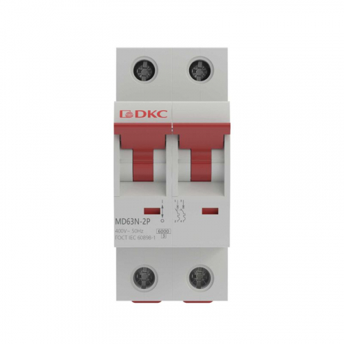 Выключатель автоматический модульный 2п C 1А 6кА YON max типа MD63N YON MD63N-2PC1 фото 2 Выключатель автоматический модульный 2п C 1А 6кА YON max типа MD63N YON MD63N-2PC1 фото 2