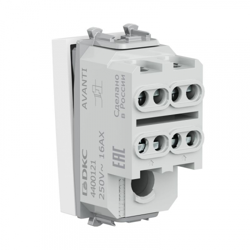 Инвертор модульный 1-кл. 1мод. Avanti "Белое облако" 16А IP20 бел. DKC 4400121 фото 4