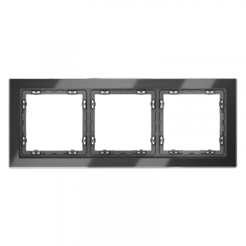 Рамка 3-м S70 стеклян. графит Voltum VLS110307 Рамка 3-м S70 стеклян. графит Voltum VLS110307