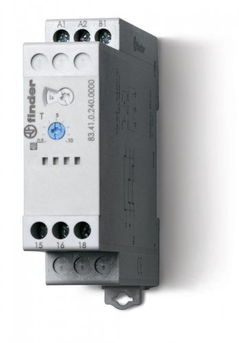 Таймер модульный мультифункциональный (AE EEa FE GE IT BEp DEp SHp) 24…240В AC/DC 2CO 12А 22.5мм регулировка времени 0.05с…10дней IP20 FINDER 835202400000 Таймер модульный мультифункциональный (AE EEa FE GE IT BEp DEp SHp) 24…240В AC/DC 2CO 12А 22.5мм регулировка времени 0.05с…10дней IP20 FINDER 835202400000
