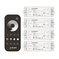 Диммер SMART-SET-PWM-101-72-DIM-PD-SUF Black (5-36В 1х8А x4 ПДУ 13кн 2.4G) IP20 пластик INTELLIGENT ARLIGHT 036201