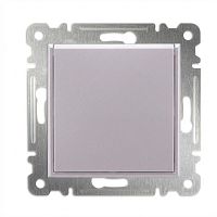 Розетка 1-м с заземл. с крышкой СП 16А IP20 250В керамика механизм Karea жемчуг Makel 57100029