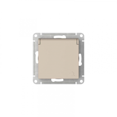 Розетка AtlasDesign 16А IP20 с заземл. защ. шторки с крышкой быстрозажим. клем. механизм песочн. SE ATN001246S фото 6