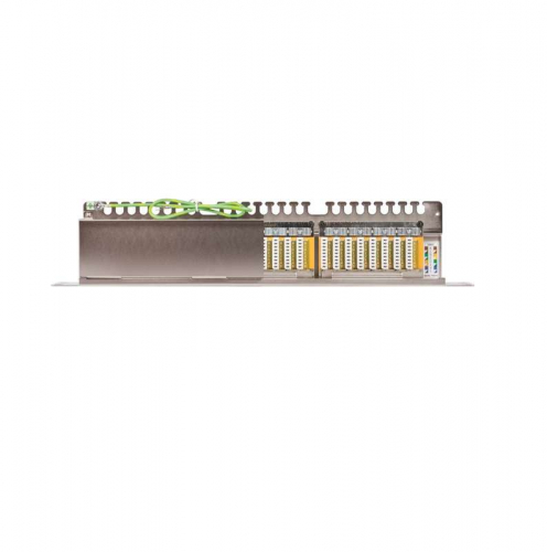Патч-панель 19дюйм 1U 24 порта кат.6 (класс E) 250МГц RJ45/8P8C 110/KRONE T568A/B полный экран с органайзером метал. NIKOMAX NMC-RP24SE2-1U-MT фото 2 Патч-панель 19дюйм 1U 24 порта кат.6 (класс E) 250МГц RJ45/8P8C 110/KRONE T568A/B полный экран с органайзером метал. NIKOMAX NMC-RP24SE2-1U-MT фото 2